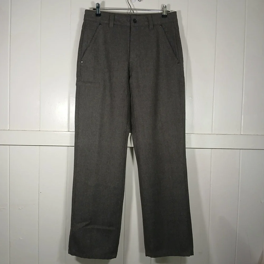 Ibex Merino Ramble Wool Pants Men 32 x 32 Charcoal Gray Straight Utility Outdoor
